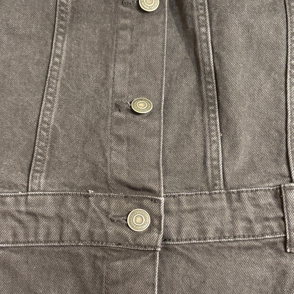Zara Women's Black Denim Mini Dress - Picture 10 of 11